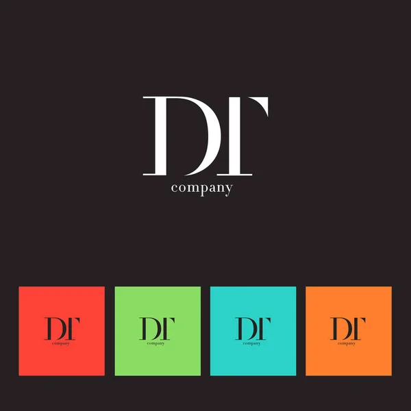 Logo delle lettere D & T — Vettoriale Stock