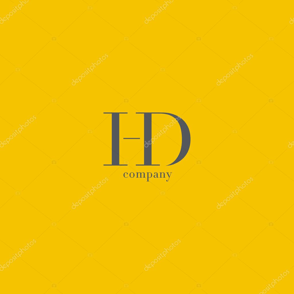 H & D Letters Logo template Vector Element