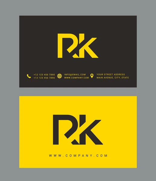 R & K letterpictogram Logo — Stockvector