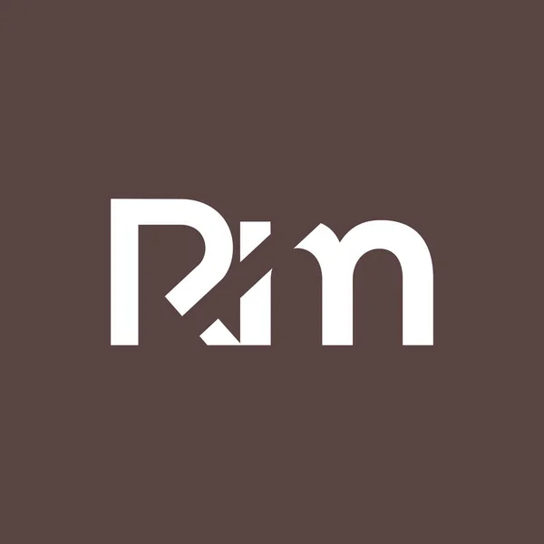 R & M 문자 로고 — 스톡 벡터