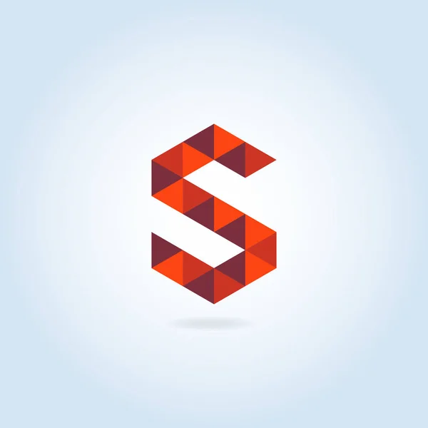 Plantilla de logotipo con letra S — Vector de stock