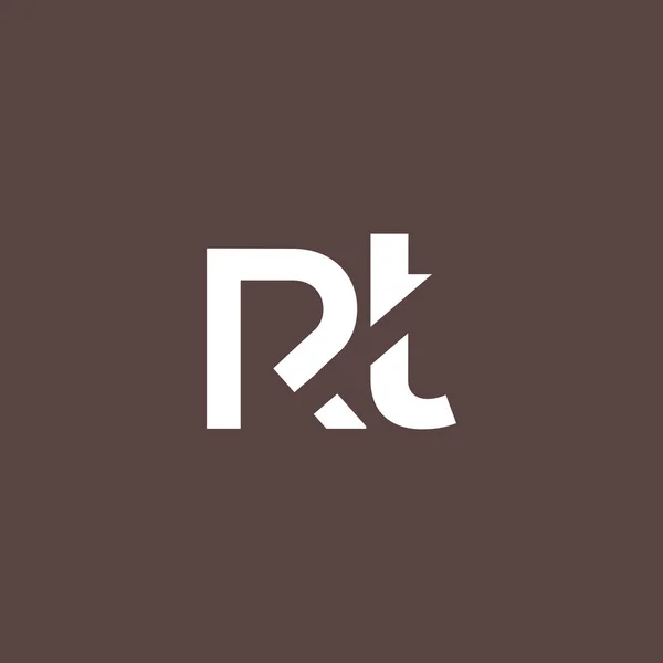 R & T 字母徽标 — 图库矢量图片