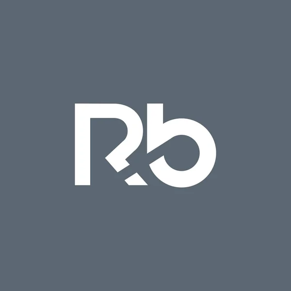 Logotipo da letra R & B — Vetor de Stock