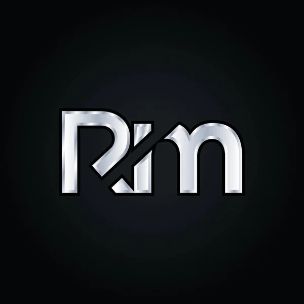 R & M brev logotyp — Stock vektor