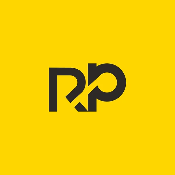 R & p Buchstabe Logo — Stockvektor