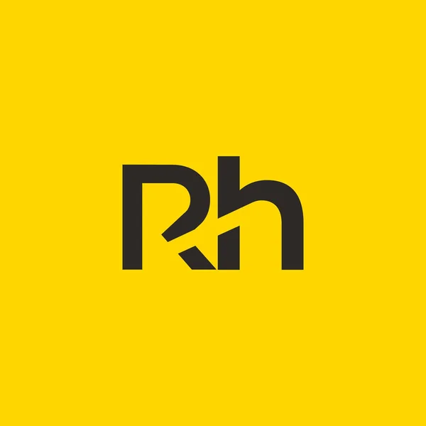 R & H brev logotyp — Stock vektor