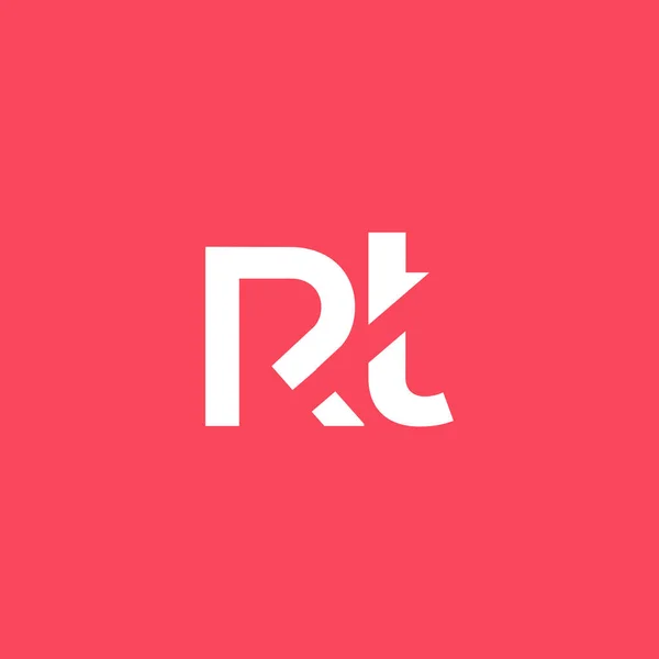 Logotipo da letra R & T — Vetor de Stock