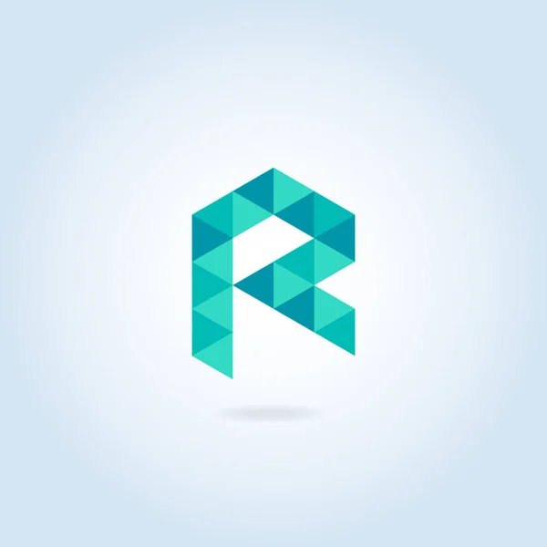 Logo šablona s písmenem R — Stockový vektor