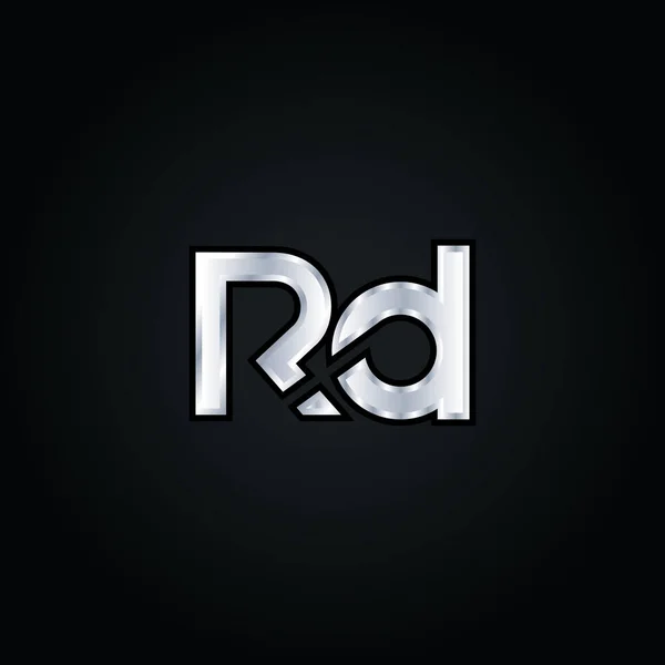 R & D brev logotyp — Stock vektor