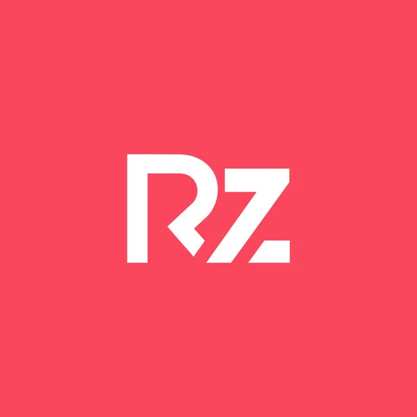 Logotipo de letra R & Z — Vector de stock