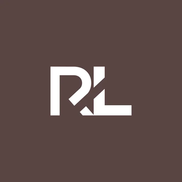 R & L 字母徽标 — 图库矢量图片
