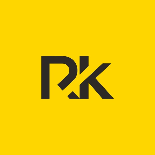 R & K logotipo da carta — Vetor de Stock