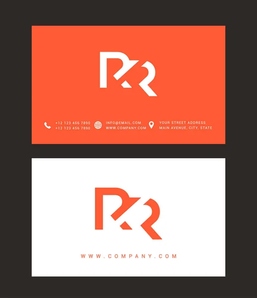 R & R betű logó ikon — Stock Vector