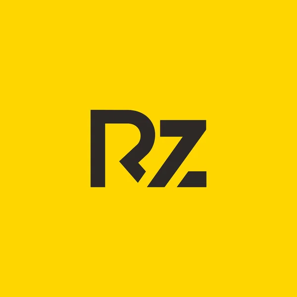 Logotipo de letra R & Z — Archivo Imágenes Vectoriales