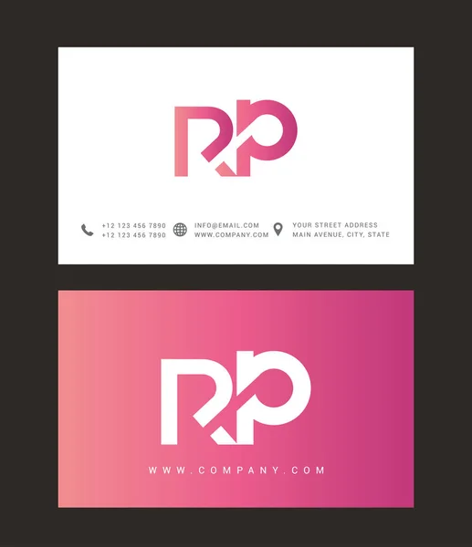 Піктограма логотипу літери R & P — стоковий вектор