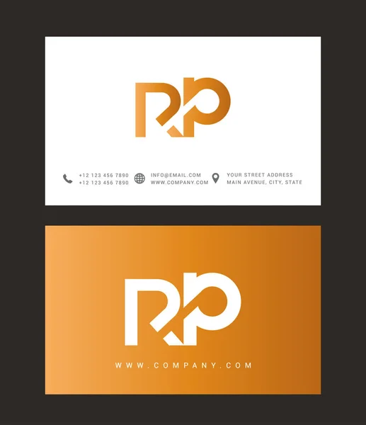 R & ikona Logo litery P — Wektor stockowy