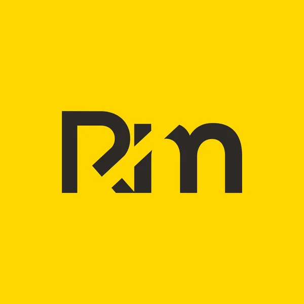 Logotipo da letra R & M — Vetor de Stock