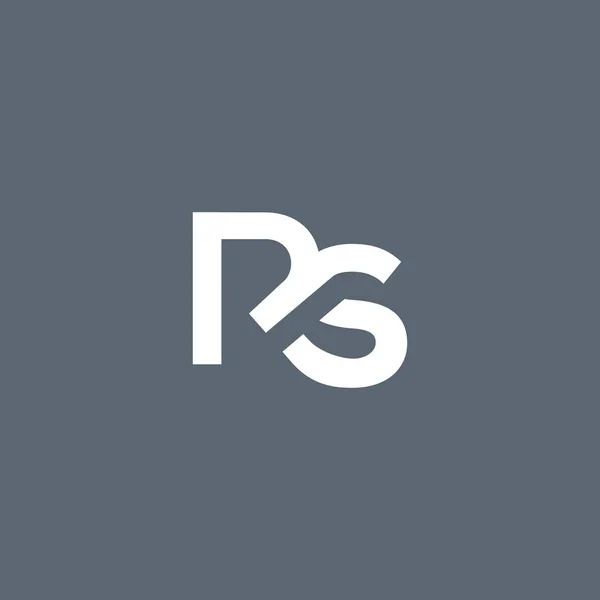 R & S betű embléma — Stock Vector