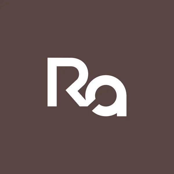 R & A Letter Logo — Stockvektor