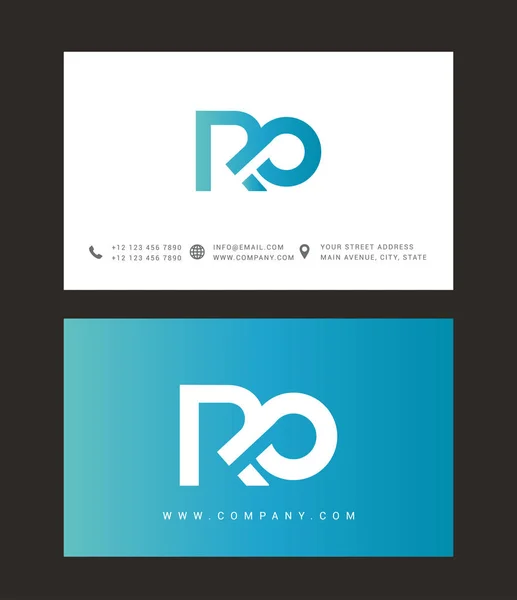 R & O brev Logo ikon — Stock vektor