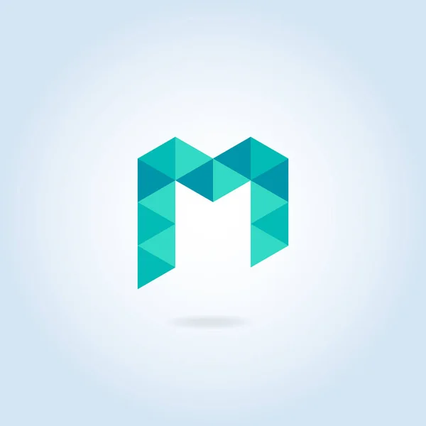Modèle de logo avec lettre M — Image vectorielle