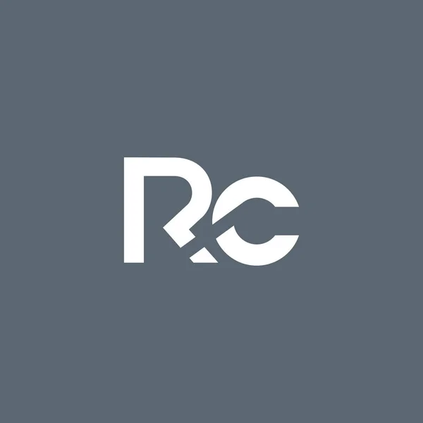 Logotipo de letra R & C — Vector de stock