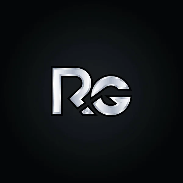 R & g Buchstabe Logo — Stockvektor