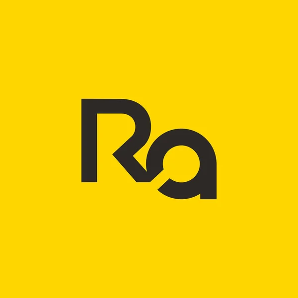 Логотип літери R & A — стоковий вектор
