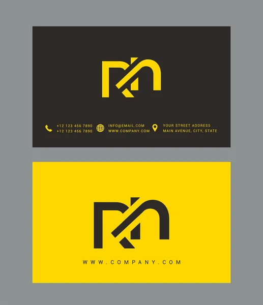 R & N brief Logo icoon — Stockvector