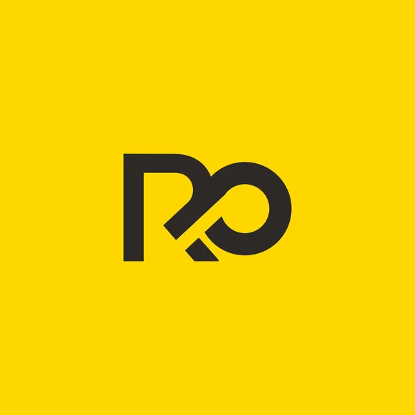 R & O Letter Logo — Διανυσματικό Αρχείο