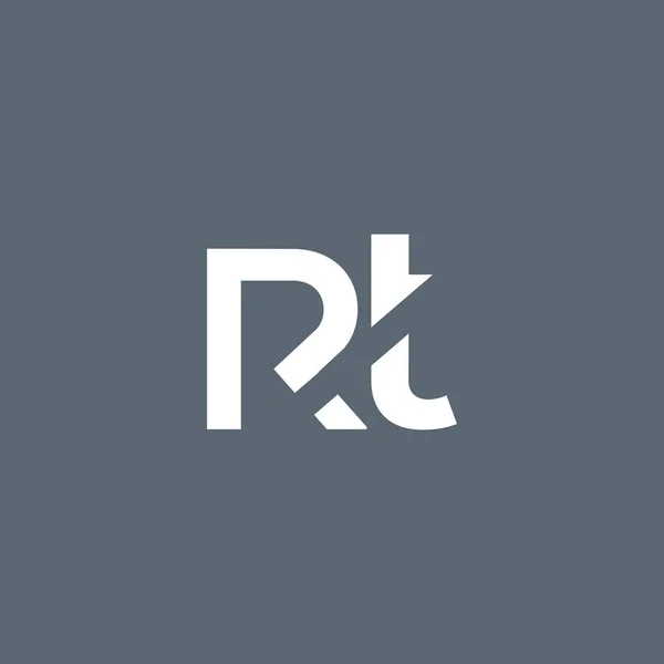 Logotipo de letra R & T — Vector de stock