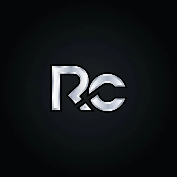 R & C logotipo da carta — Vetor de Stock