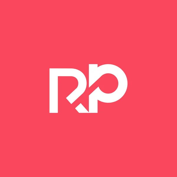 Logotipo da letra R & P — Vetor de Stock