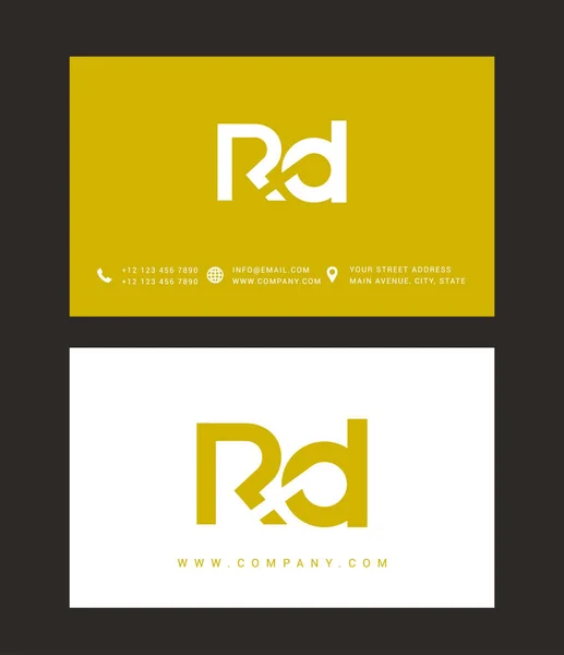R & D betű logó ikon — Stock Vector