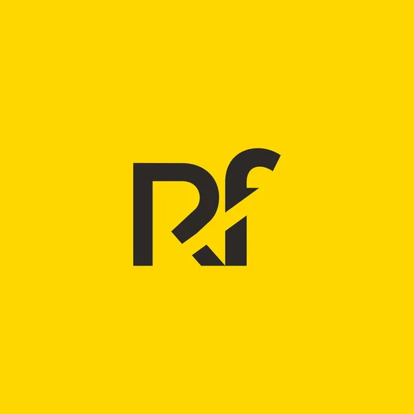 R & F logotipo da carta — Vetor de Stock