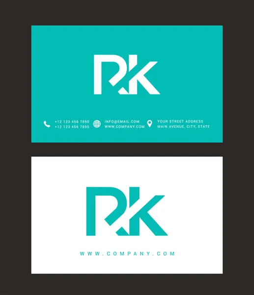 R & K brevikonen logotyp — Stock vektor