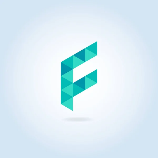 Logo template with letter F — Stockvector