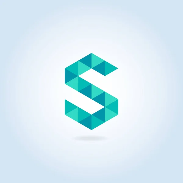 Logotyp mall med bokstaven S — Stock vektor
