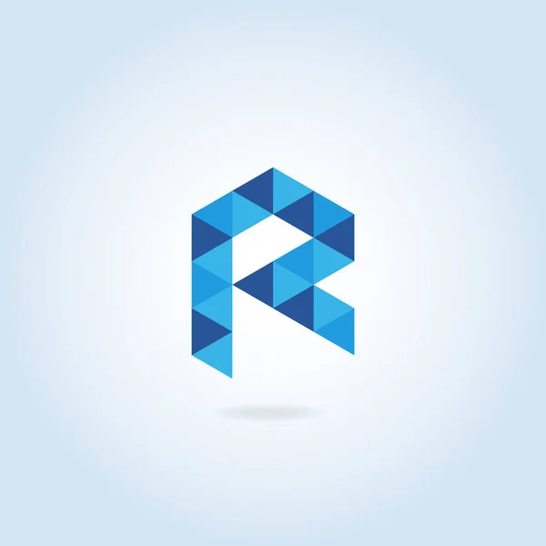 Logo template with letter R — Stockvector