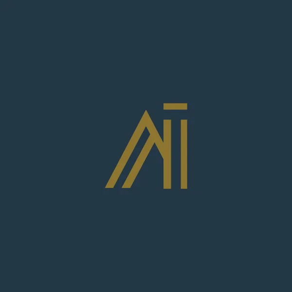 Projektowanie logo nowoczesny list — Wektor stockowy