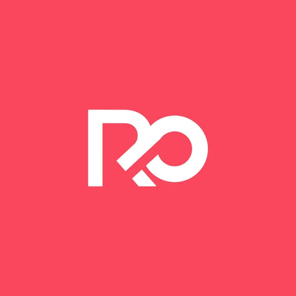 R & O Letter Logo — 스톡 벡터