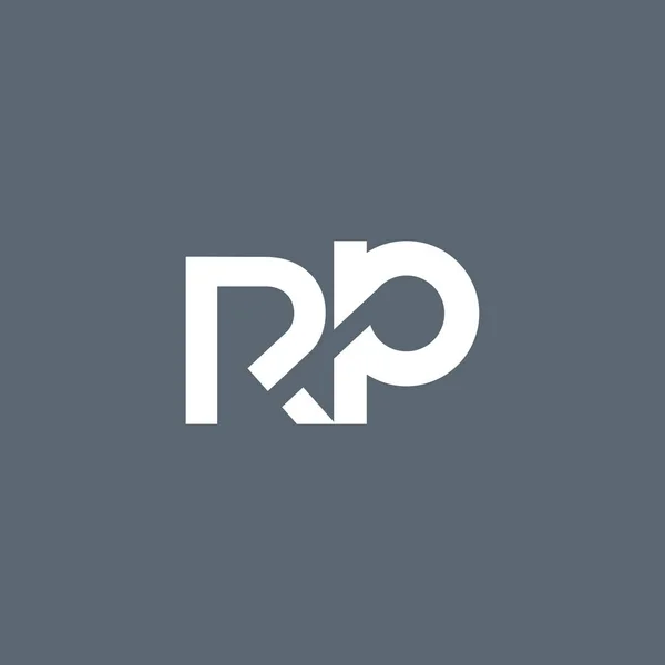 R & P betű logó — Stock Vector