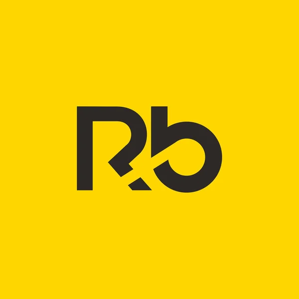 R & b Логотип літери — стоковий вектор