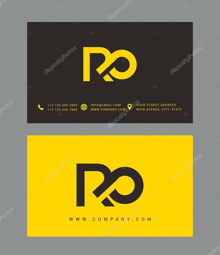 R & O Letter Logo, Icon, Vector element. Business template, corporate identity