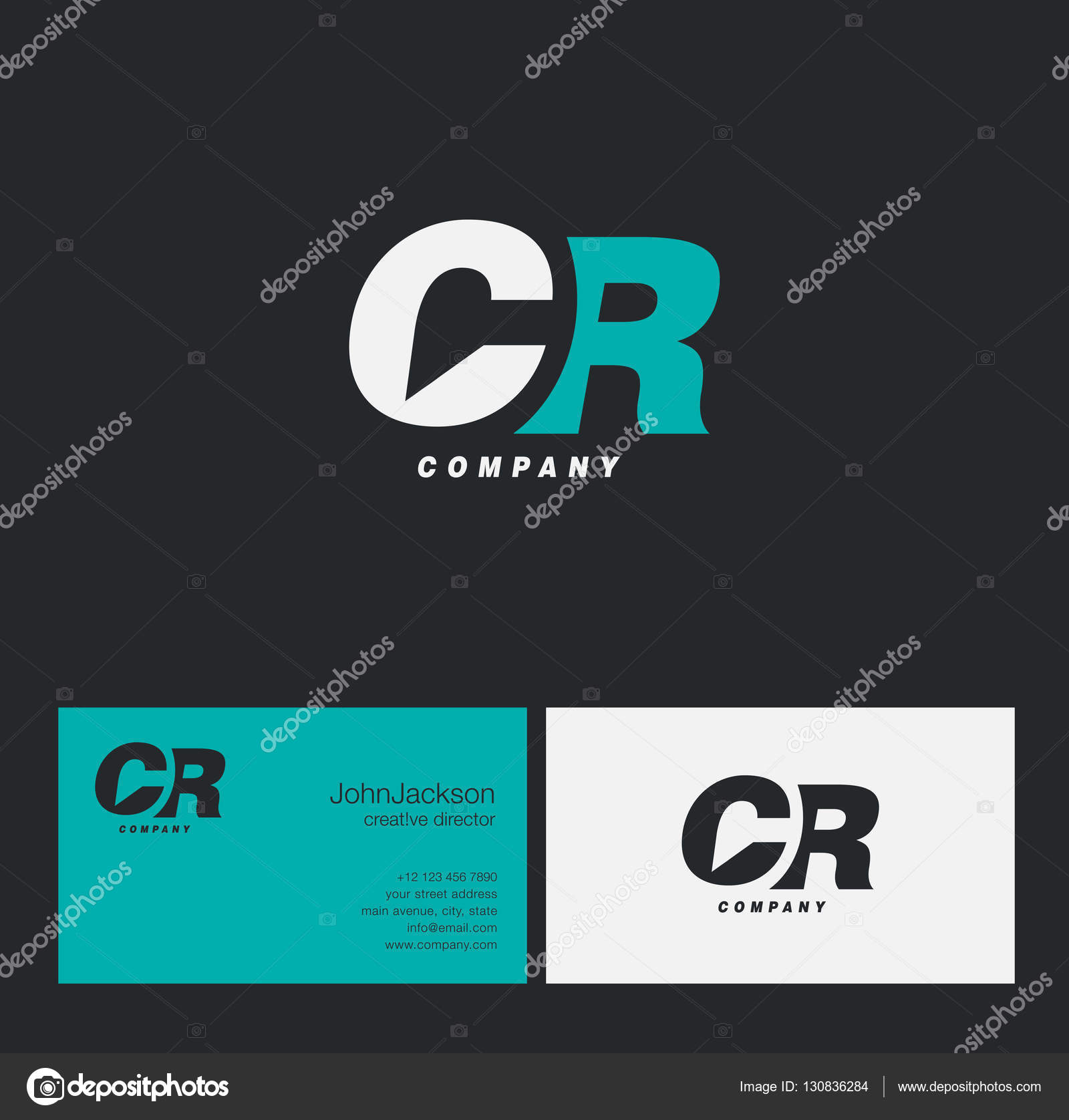 C R Letter Logo Vector Image By C Brainbistro Vector Stock