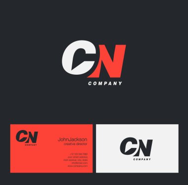 C ve N harfi Logo  