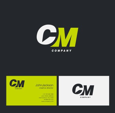 C ve M harfi logosu  