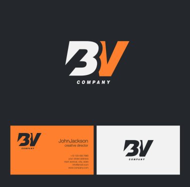 B ve V harfi Logo  