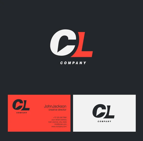 C & L logotipo da carta —  Vetores de Stock