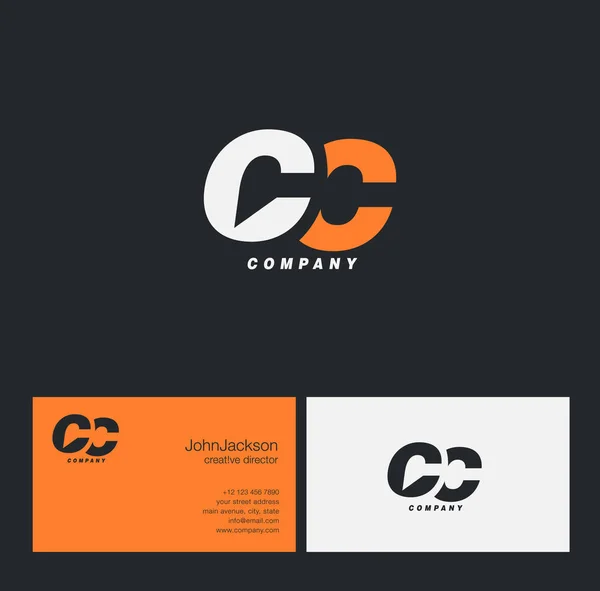 C & C logotipo da carta — Vetor de Stock